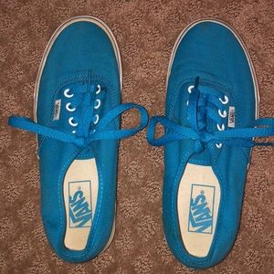Blue van shoes